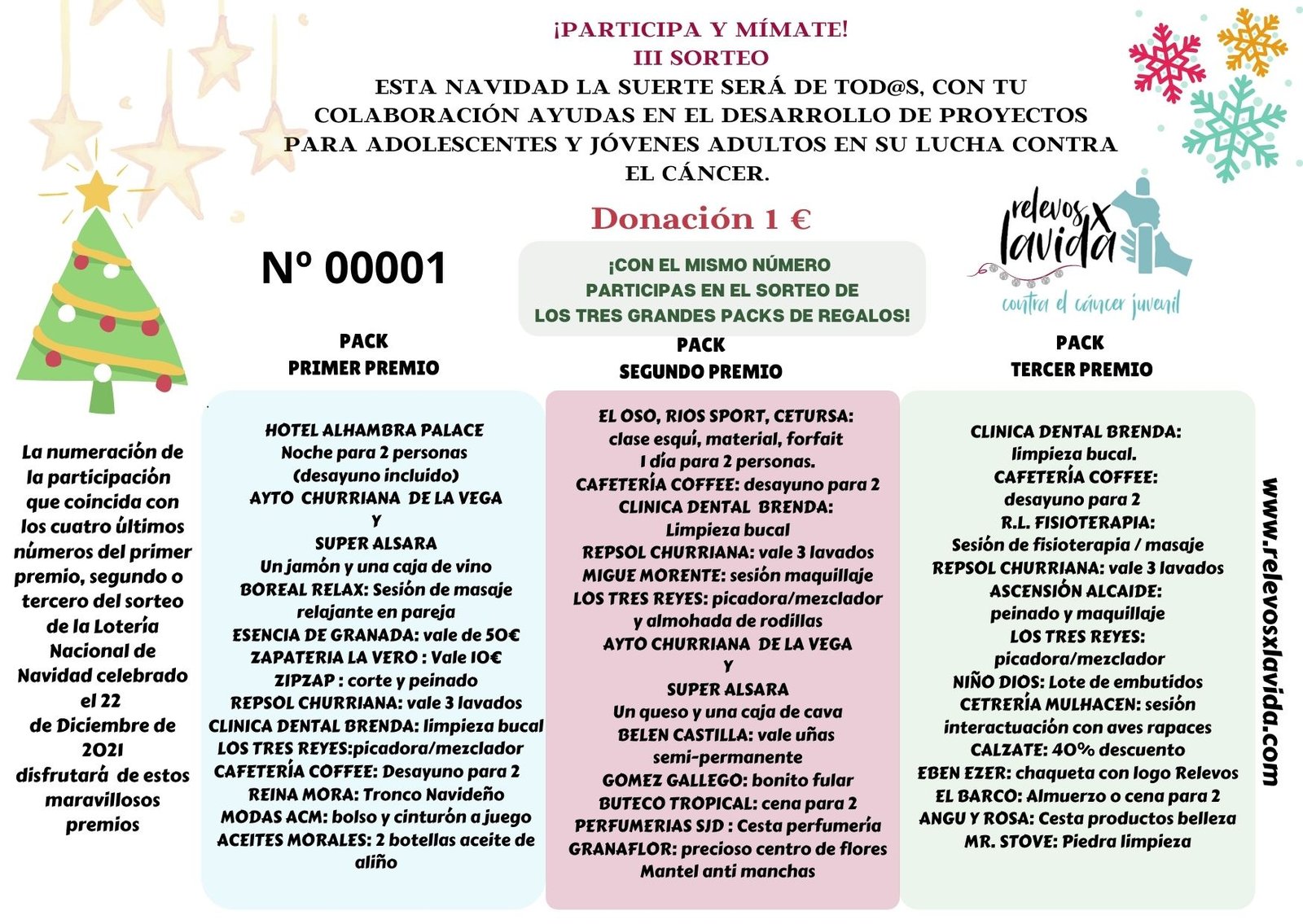 III SORTEO DE NAVIDAD ‘PARTICIPA Y MÍMATE’