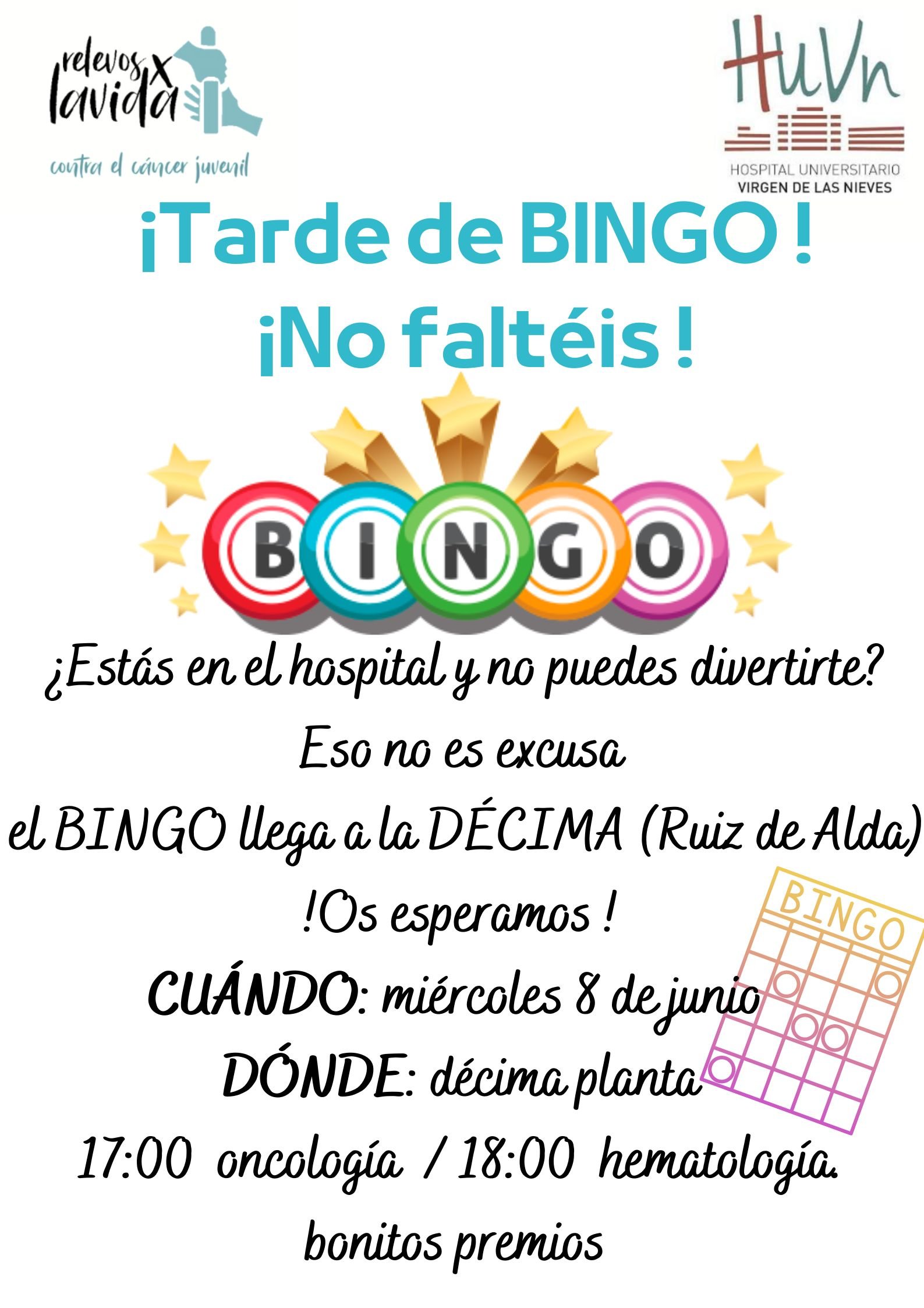 El BINGO llega a la DECIMA Hospital General